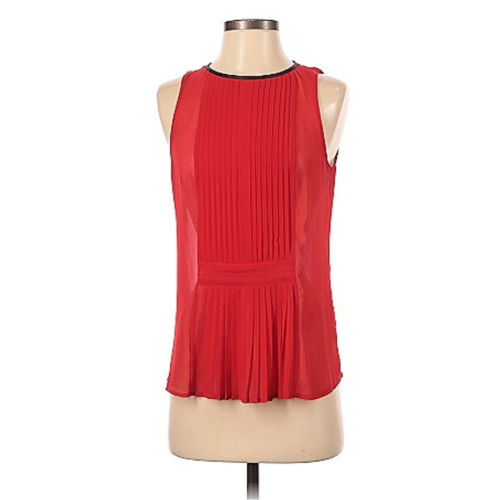 Zara Trafaluc Red Sleeveless Blouse